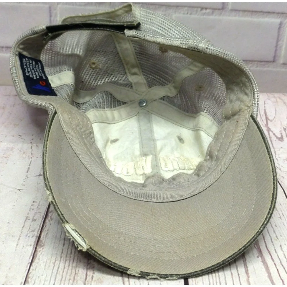 Yard Work Expert Distressed Trucker Hat With Mesh Back Adjustable Strap